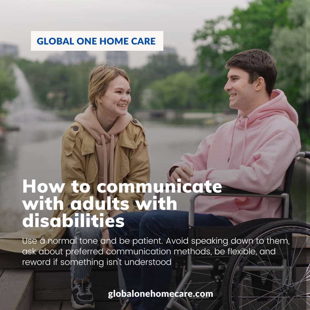 How to communicate effectively with adults with disabilities