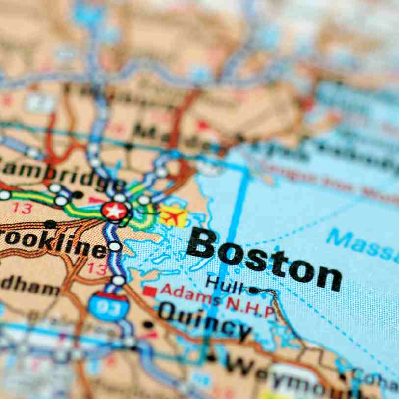The map of the city of Boston Massachusetts and how you can pay for nursing care in Boston