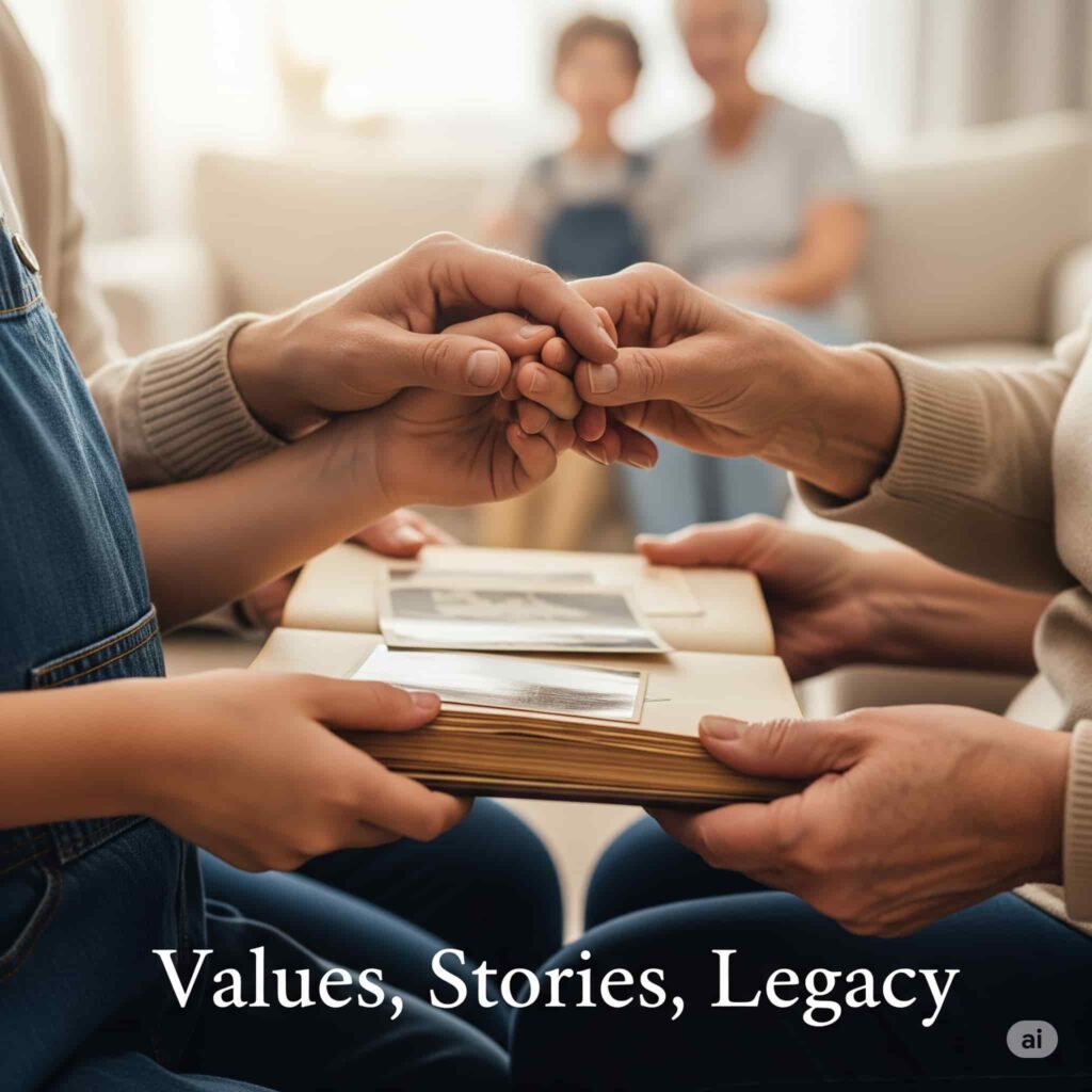 Asking aging parents questions around personal wishes and legacy